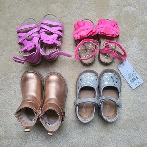 Lot of Girl Toddler Shoes Size 5 (incl NWT)